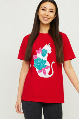 Футболка Boyfriend / дихаючий принт /