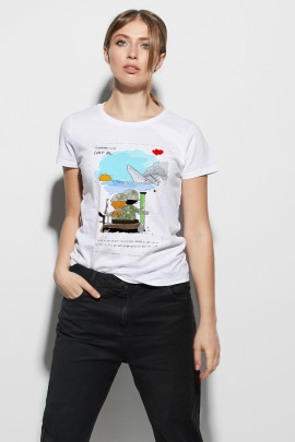 Футболка жіноча basic /дихаючий принт/