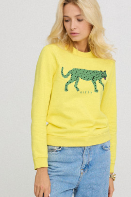 Світшот жіночій з принтом basic  /no flis/ 