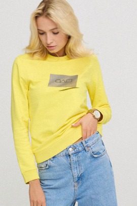 Світшот жіночій з принтом basic  /no flis/ 