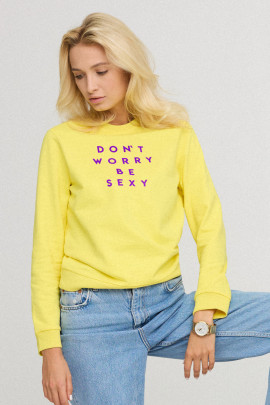 Світшот жіночій з принтом basic  /no flis/ 