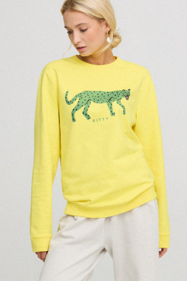 Світшот жіночій з принтом оверсайз  /no flis/ 