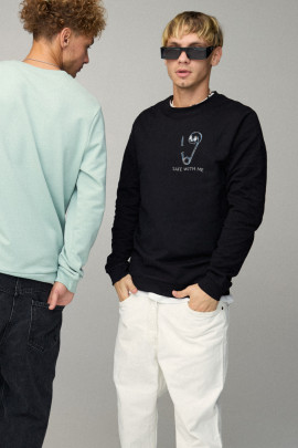 Світшот чоловічий BASIC /no flis/