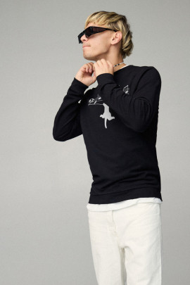 Світшот чоловічий BASIC /no flis/