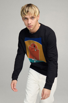 Світшот чоловічий BASIC /no flis/