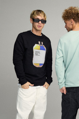 Світшот чоловічий BASIC /no flis/