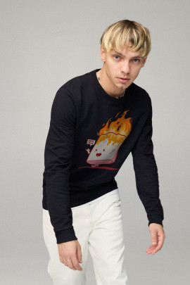 Світшот чоловічий BASIC /no flis/