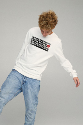 Світшот чоловічий BASIC /no flis/