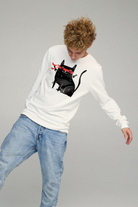 Світшот чоловічий BASIC /no flis/