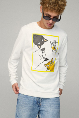 Світшот чоловічий BASIC /no flis/