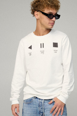 Світшот чоловічий BASIC /no flis/