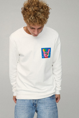 Світшот чоловічий BASIC /no flis/