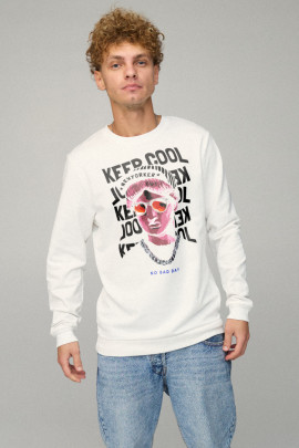 Світшот чоловічий BASIC /no flis/