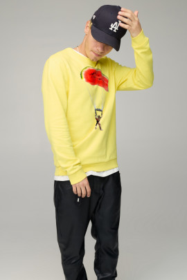 Світшот чоловічий BASIC /no flis/