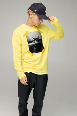 Світшот чоловічий BASIC /no flis/