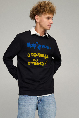 Світшот чоловічий OVERSIZE /no flis/