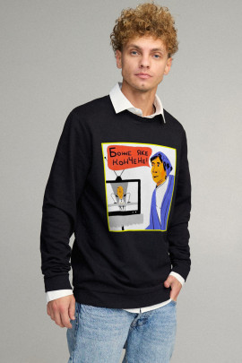 Світшот чоловічий OVERSIZE /no flis/