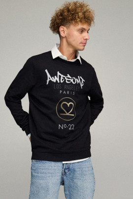 Світшот чоловічий OVERSIZE /no flis/