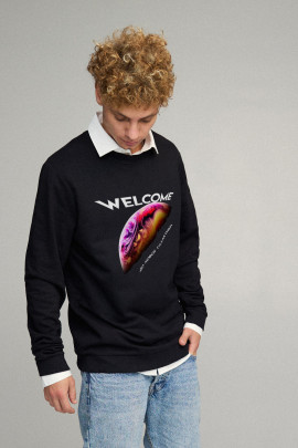 Світшот чоловічий OVERSIZE /no flis/