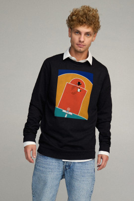 Світшот чоловічий OVERSIZE /no flis/