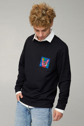 Світшот чоловічий OVERSIZE /no flis/