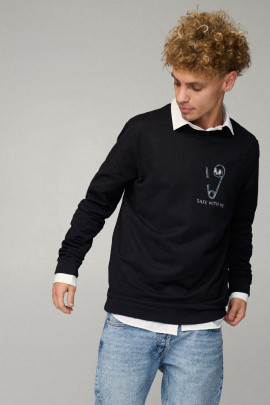 Світшот чоловічий OVERSIZE /no flis/