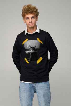 Світшот чоловічий OVERSIZE /no flis/