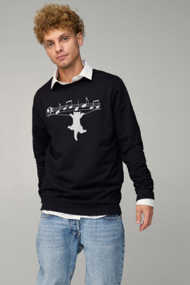 Світшот чоловічий OVERSIZE /no flis/