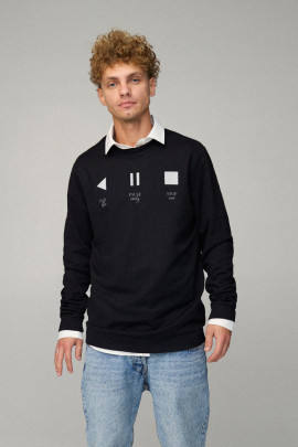 Світшот чоловічий OVERSIZE /no flis/