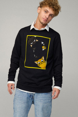 Світшот чоловічий OVERSIZE /no flis/