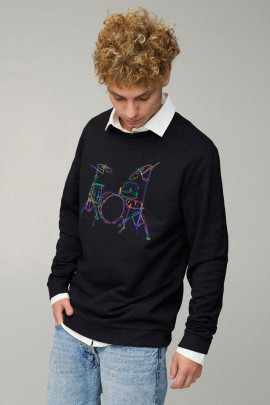 Світшот чоловічий OVERSIZE /no flis/