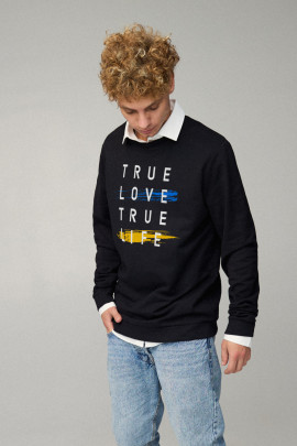 Світшот чоловічий OVERSIZE /no flis/