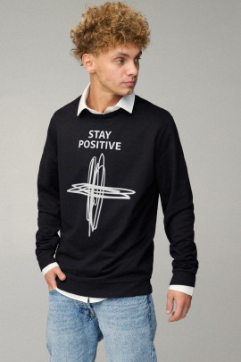 Світшот чоловічий OVERSIZE /no flis/