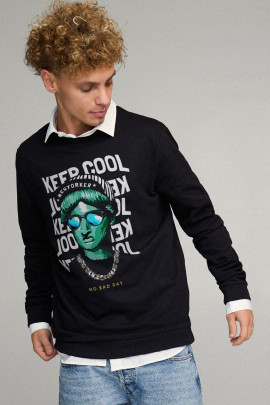 Світшот чоловічий OVERSIZE /no flis/