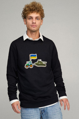 Світшот чоловічий OVERSIZE /no flis/