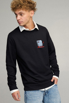 Світшот чоловічий OVERSIZE /no flis/