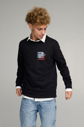 Світшот чоловічий OVERSIZE /no flis/