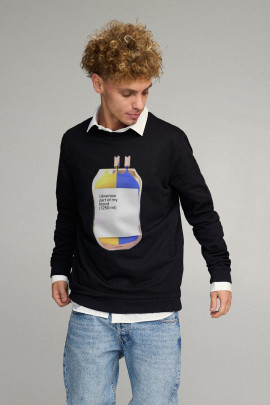 Світшот чоловічий OVERSIZE /no flis/