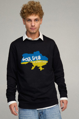 Світшот чоловічий OVERSIZE /no flis/