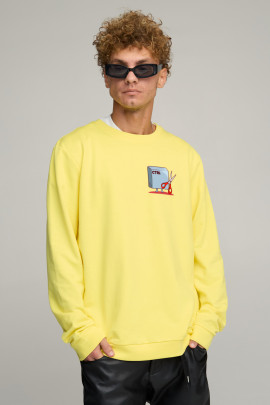 Світшот чоловічий OVERSIZE /no flis/