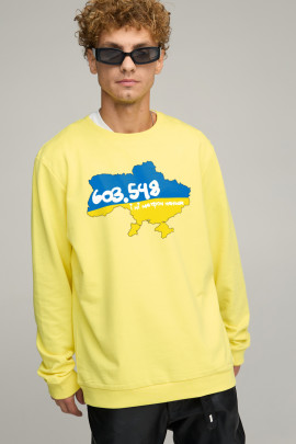 Світшот чоловічий OVERSIZE /no flis/