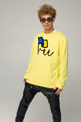 Світшот чоловічий OVERSIZE /no flis/