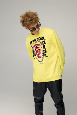 Світшот чоловічий OVERSIZE /no flis/