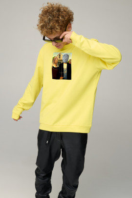 Світшот чоловічий OVERSIZE /no flis/