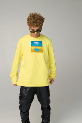 Світшот чоловічий OVERSIZE /no flis/