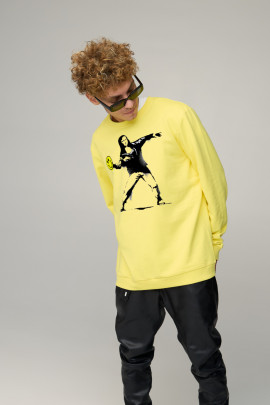 Світшот чоловічий OVERSIZE /no flis/