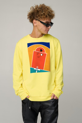 Світшот чоловічий OVERSIZE /no flis/