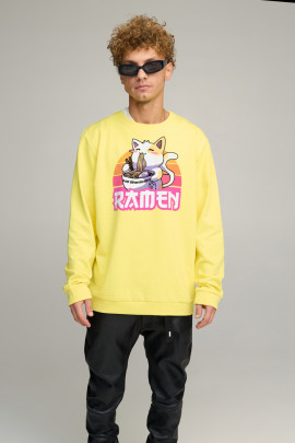 Світшот чоловічий OVERSIZE /no flis/