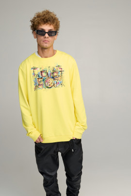 Світшот чоловічий OVERSIZE /no flis/