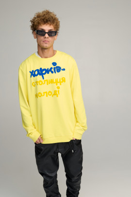 Світшот чоловічий OVERSIZE /no flis/